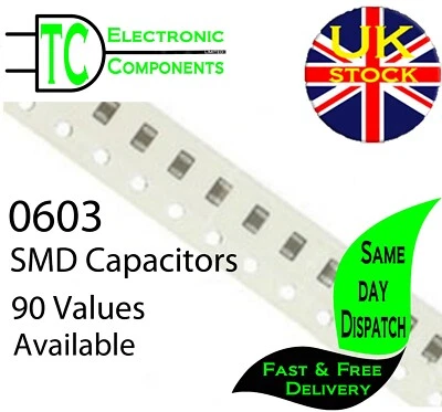 MURATA 0603 SMD Ceramic Capacitors SMT MLCC Ceramic Chip Capacitors 90 Different types