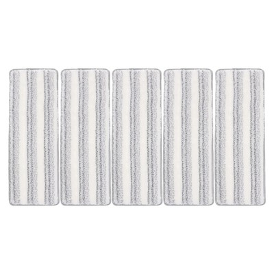  5pcs Reusable Floor Cleaning Pads for Squeeze Mop Washable Microfiber Mop