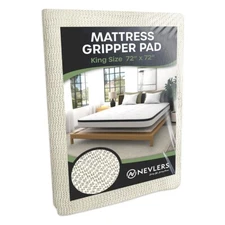 Nevlers Mattress Grip Pad - 72" x 72"  King Size Mattress Non Slip Mat