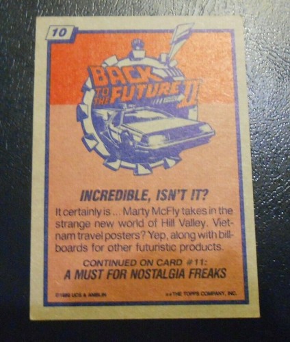 Back to the Future 2 trading cards - Topps, 1989 - singles - your choice - Picture 20 of 36