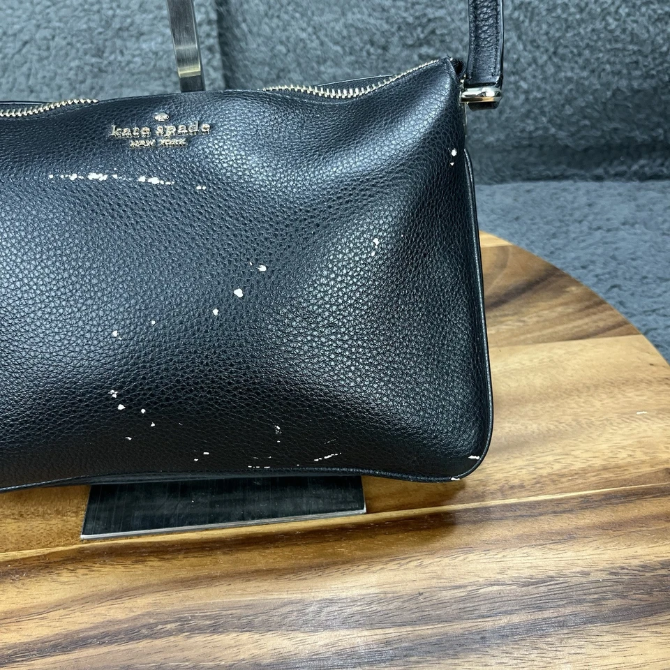 Kate Spade Нью-Йорк маленький черный через плечо ручная сумка вечер сумочка бумажник женщин - Изображение 3 из 4