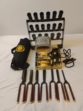 Kentucky Maid marcel curling iron set with stove and Holder