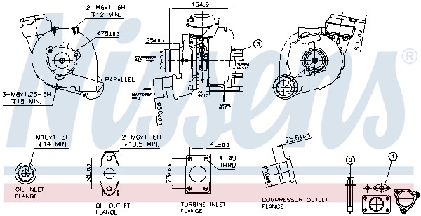 1X Nissens 93173 Lader Aufladung FüR Vw Audi Skoda-image