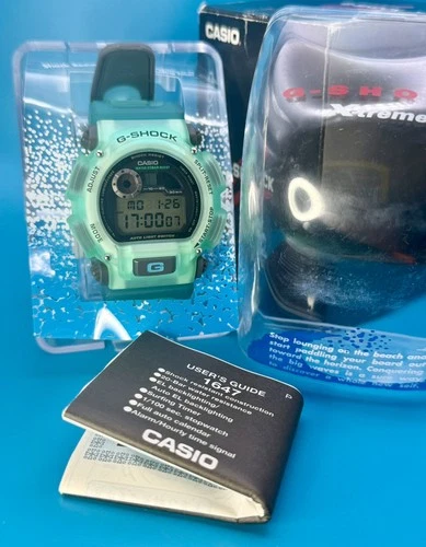 CASIO VINTAGE G-SHOCK DW-9000XS-3T X-treme Surf Timer  Boxed 1997 Japan Y