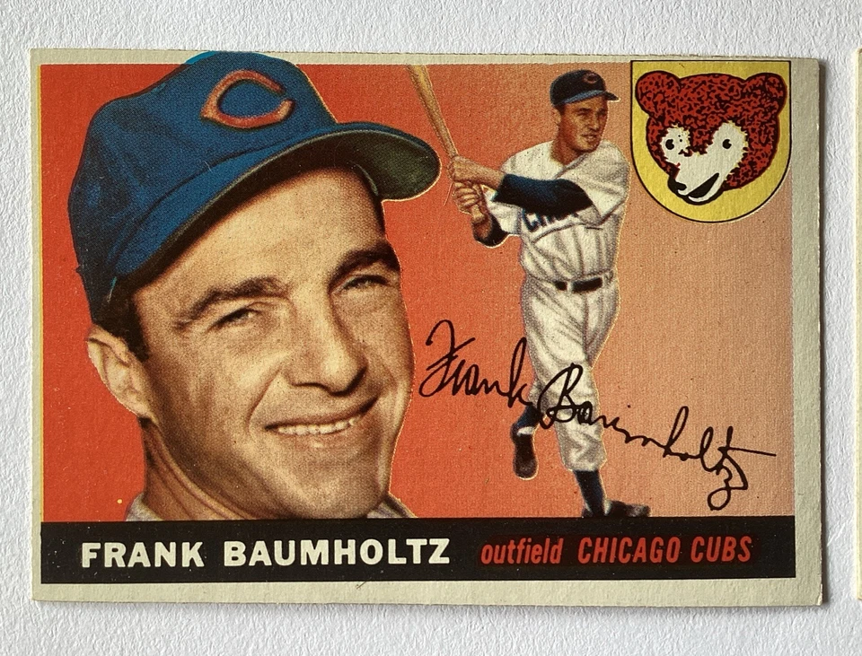 Vintage 1955 Topps Baseball Card Lot Of 7 Different Chicago Cubs - Image 2 of 4