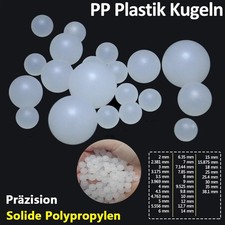 2mm-40mm Pr&auml;zision Solide PP Plastik Kugeln Kunststoff kugeln Polypropylen Ball