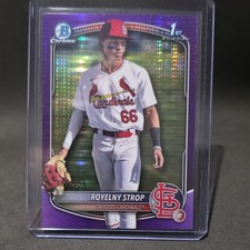 2025 Bowman Prospects Chrome Royelny Strop Cardinals Purple Shimmer BCP-221 /250