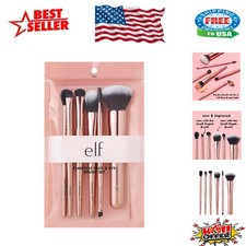 Luxurious 6-Piece  Cruelty-Free Brush Set for Flawless Makeup Looks