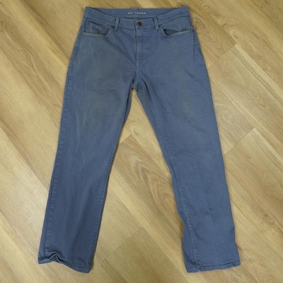 Mott & Bow Blue Men's Slim Fit Straight Fit Pants 34x30 - Classic, Monochrome