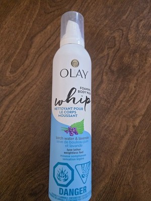 HTF Olay Foaming Whip Body Wash BIRCH WATER & LAVENDER 10.3 oz Soft Skin