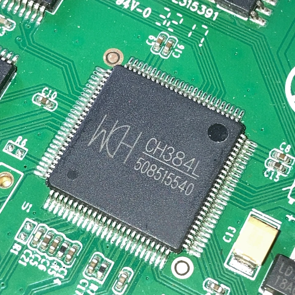 PCIe 4x Port Serial DB9 Card WCH CH384 Chipset w/ Fan-Out Cable CH384L Preowned - Image 3 of 4