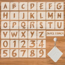 36Pcs Letter Stencils For Painting, Reusable Numbers  Alphabet Stencils,spray