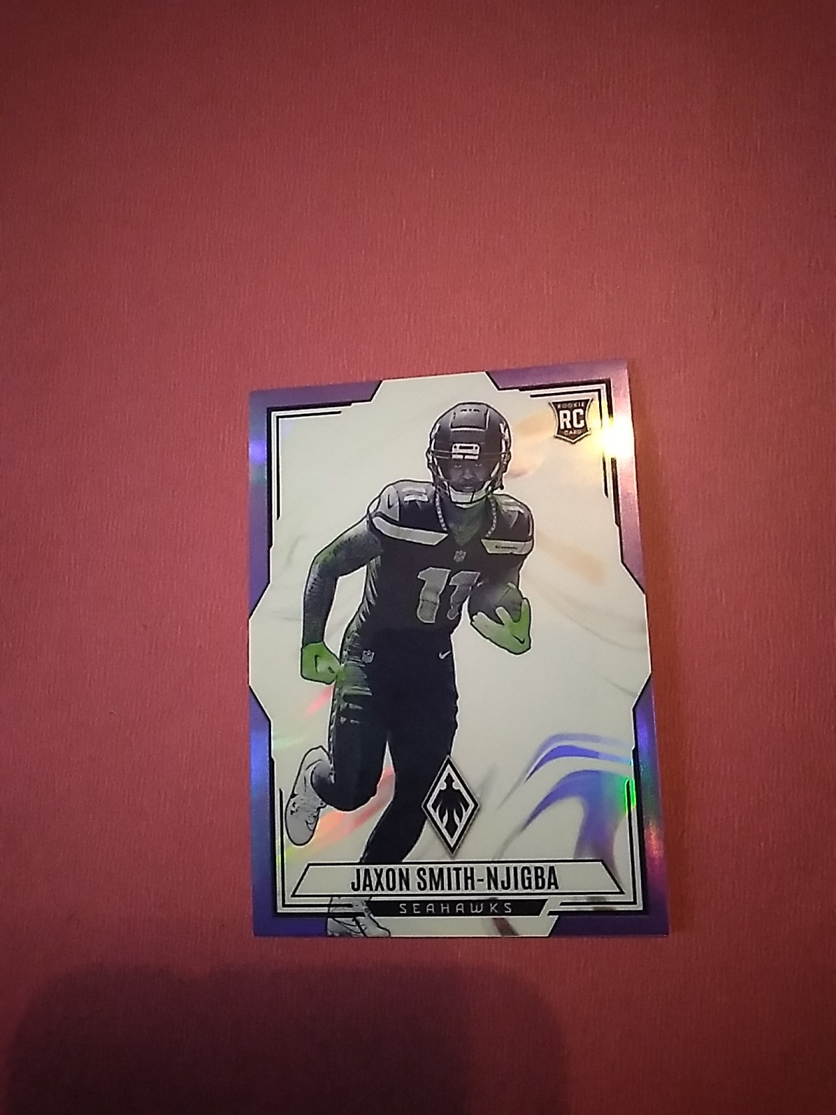 2023 Jaxon Smith-Njigba Panini Phoenix - Contours  #CON-4 Purple SSP 21/125 (RC)