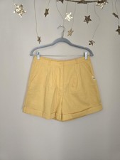 Vintage Yellow 1970s, 1980s Olivia cotton shorts. Women's medium, large.