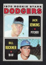 1970 Topps Baseball Card #286 Dodgers Rookie Stars Jenkins Bill Buckner RC NM. rookie card picture