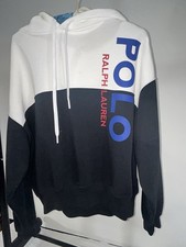 Polo Ralph Lauren Color Block 1967 Shield Logo Fleece Hoodie Size Large