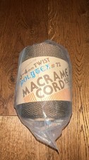 POLYTEX 72 Braid Macrame Cord Brown 3-4mm Twist Nylon Net Company 150yds VTG