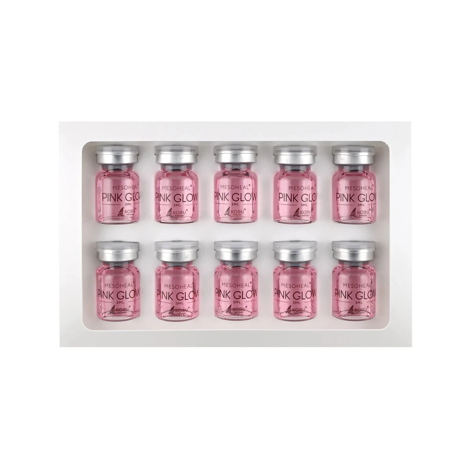 Mesoheal Pink Glow Whitening Cocktail with Peptides and Glutathione K-Beauty - Image 3 of 4