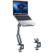 Laptop Mount for Desk, Tablet Arm Mount with 360  Rotating, Grayish Green