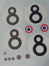 decals decalcomanie deco 1/24 talbot lago t26gts n8 lm le mans