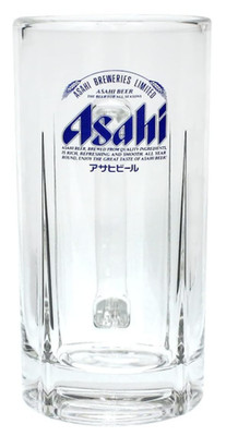 Asahi Super Dry Blue Label Becher Glas 13,5oz 400ml Japanisches Bier Trinken ...