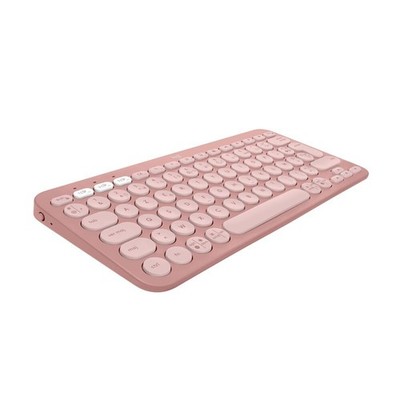 Logitech Pebble Keys 2 K380s AZERTY Tastatur (FR) kabellos, Bluetooth, Rosa