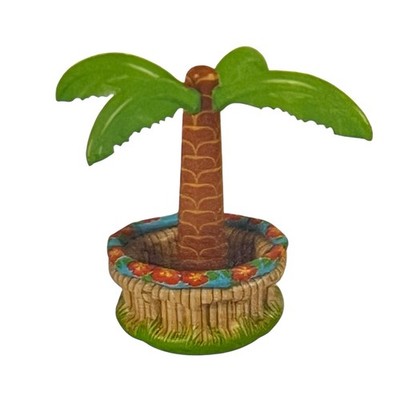 Aldi Palm Tree 25  Inflatable Floating Drink & Ice Holder Pool Party Lake Tubing