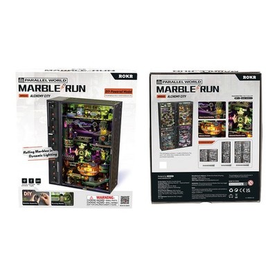 Robotime 3D-Kit ROKR Alchemy City Murmelbahn Zum Selbermachen mechanisches Puzzle MR04S 