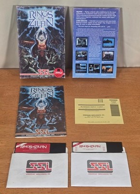 Rings of Zilfin SSI Apple IIe Big Box Game 5.25'' Floppy Complete CIB 1986 RPG