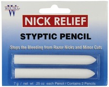 Woltra Nick Relief Styptic Pencil Small, 0.25 Ounce  2 ct choose your pack