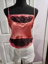 Moda International Women's Sunset Orange Tank With Wrap Size Small