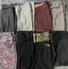 Lot of 8 Womens Size Medium Activewear Leggings Yoga Pants