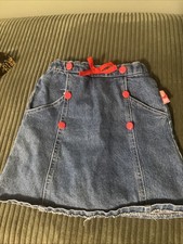 Vintage Strawberry Shortcake Y2K Denim Skirt Shorts Size 5T RARE