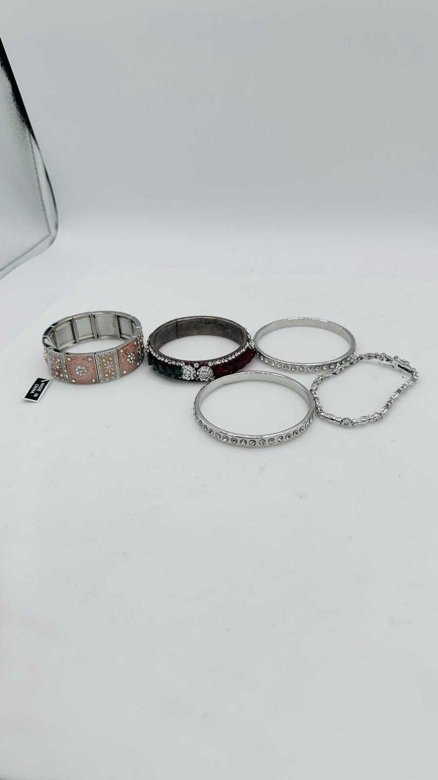 Romantic Crystal Bracelet Stack Set – Silver, Blu… - image 24