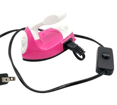 Small Mini Iron for Crafting or Travel Iron Pink NWOB