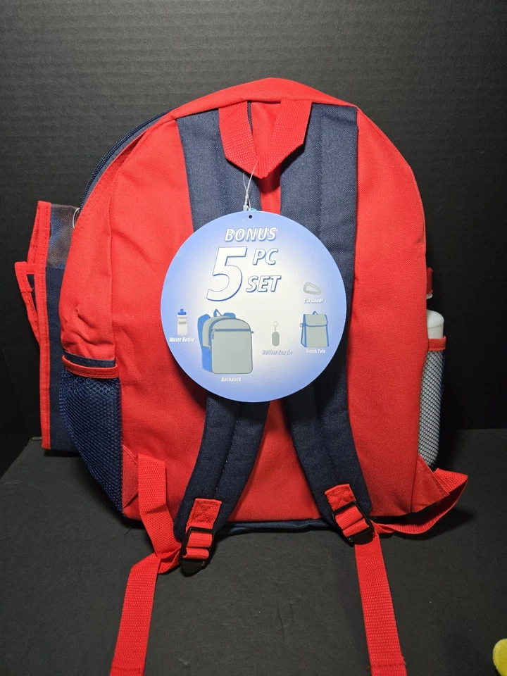 Fast Forward Spiderman Backpack with Lunch Box Bundle for Boys 5 piece set - Image 4 of 4