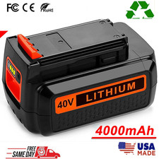 40V 4.0Ah LBX2040 for Black and Decker 40 Volt Lithium Battery LBXR36 LBX1540 US