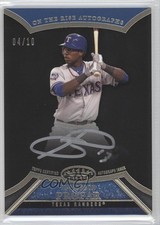 2013 Topps Tier One On the Rise Silver Ink 4/10 Jurickson Profar Auto 2x6