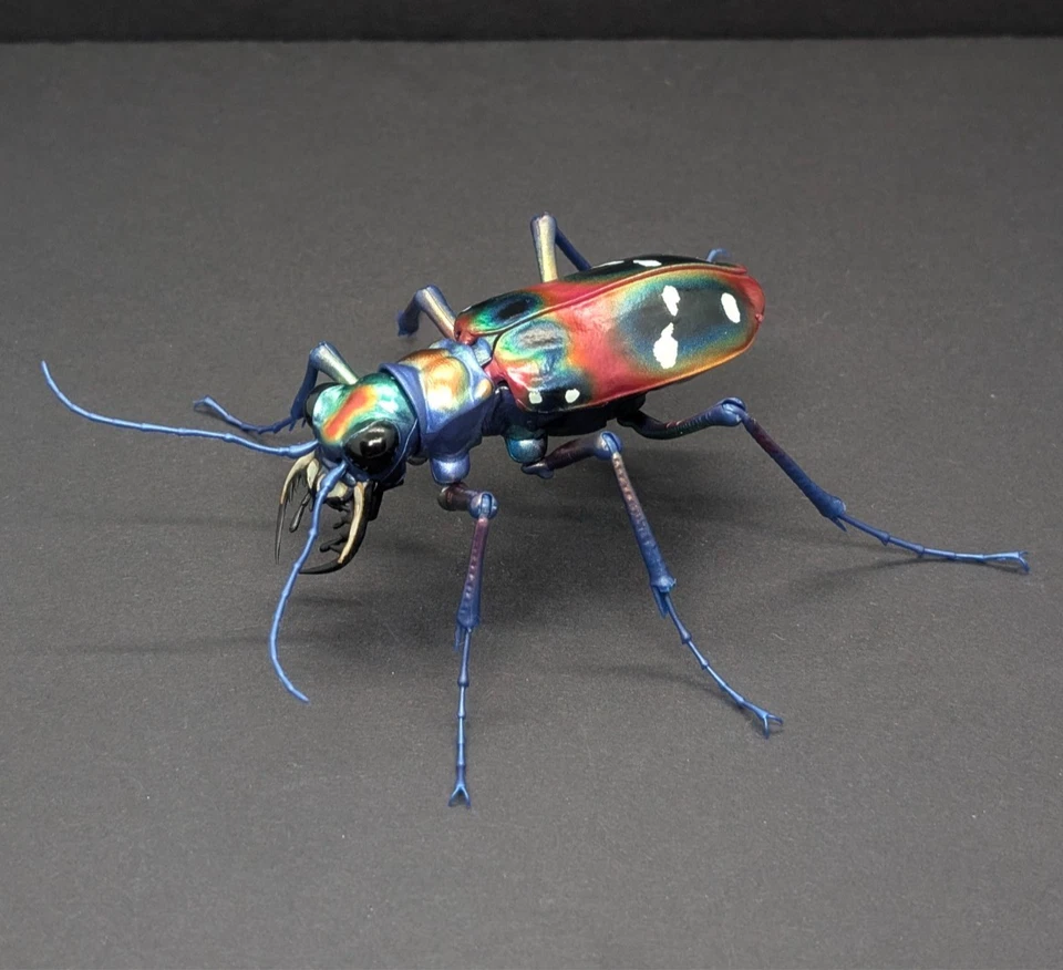 Bandai Gashapon Tiger Beetle 3.5" Figure Big Realistic Cicindela Japan Seller - Image 2 of 4