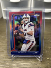 Topps Chrome 2025 Red, White, And Blue Josh Allen Refractor 