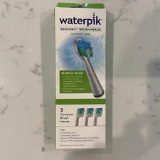 Waterpik Triple Sonic Replacement Brush Heads Compact SZ Model SRSB-3W Open Box
