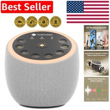 Light Gray Cocoon 2 Sound Machine with 40 Sounds Eye-Friendly Night Light