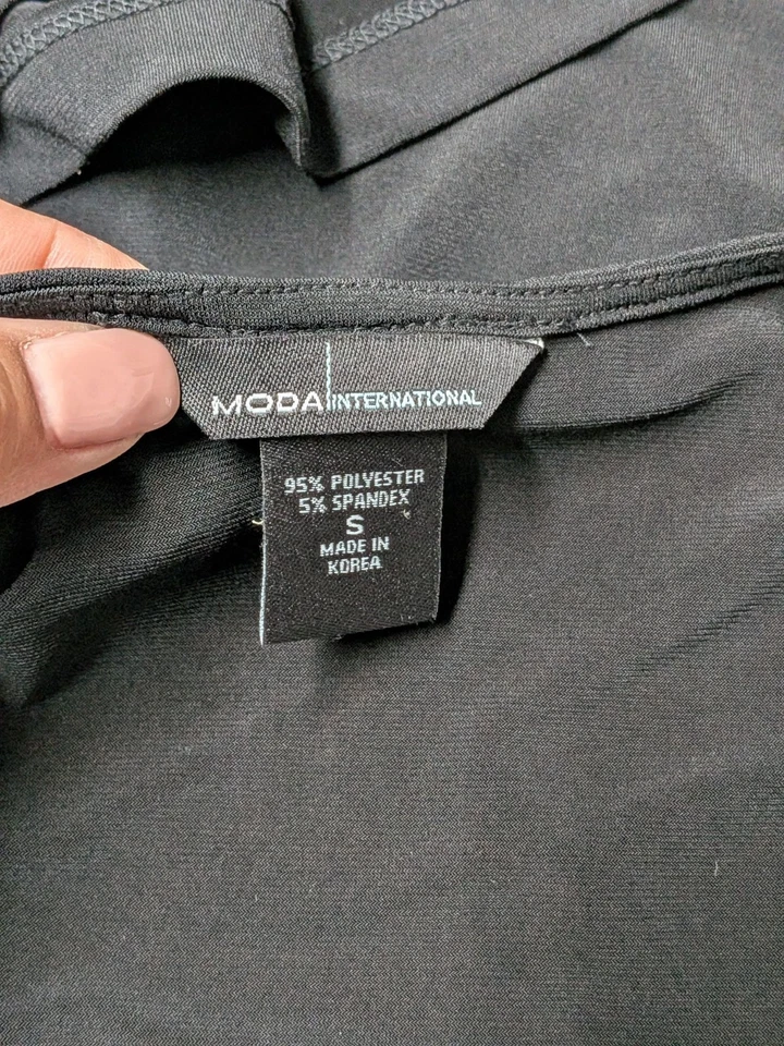 Vestido ajustado vintage Moda International para mujer talla S lechera oficina Y2K carrera Foto 4 de 4