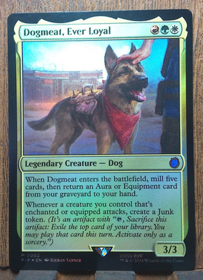 MTG  Dogmeat, Ever Loyal  (FOIL MYTHIC) Universes Beyond: Fallout  NM  