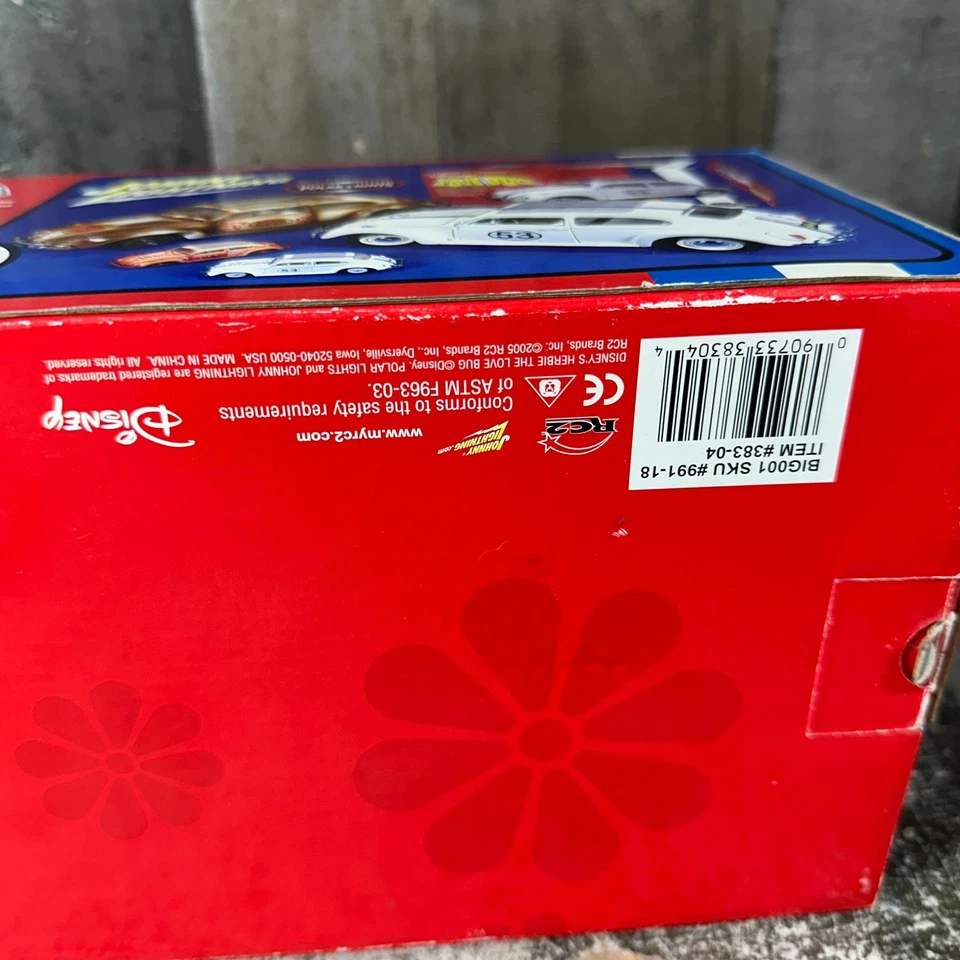 Disney Herbie 1963 VW Beetle The Love Bug Diecast 1:18 Johnny Lightning 2005 - Image 3 of 4