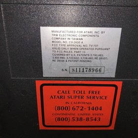 Atari 2600 Video Game Console COMPLETE with 3 Games CLEAN!