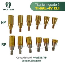Dental Locator Abutment fits to Nobel Active Conical NP RP 1/2/3/4/5/6mm Height