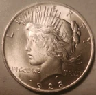 Gem 1923 Peace Dollar • 90% Silver • U.S. Mint • United States American Coin