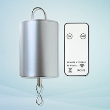 Wind Spinner Motor with Remote Battery Operated Hanging 20RPM Silver-20