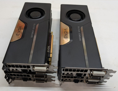 Lot of 4 EVGA nVidia GeForce GTX 770 2GB GDDR5 Graphics Card GPU 02G-P4-2770-BR